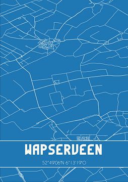 Plan d'ensemble | Carte | Wapserveen (Drenthe) sur Rezona