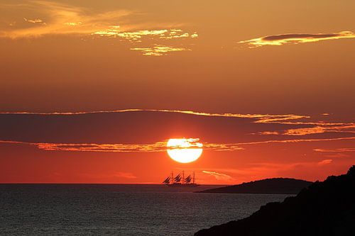 Sailing into the sunset