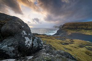 Färöer Inseln dramatischer Sonnenuntergang von Stefan Schäfer