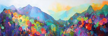 Guatemala Abstract van Abstract Schilderij