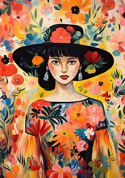 Blossoms | Portrait de femme moderne sur Art Merveilleux
