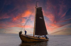 Abfüller im Abendlicht
