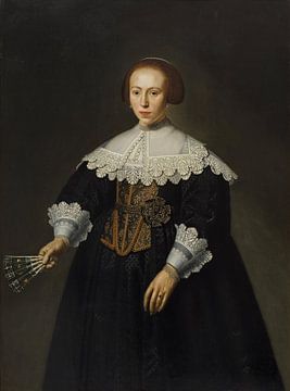 Portret van een dame, Dirck Dircksz. van Santvoort