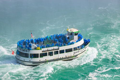 The "Maid Of The Mist" at Niagara Falls