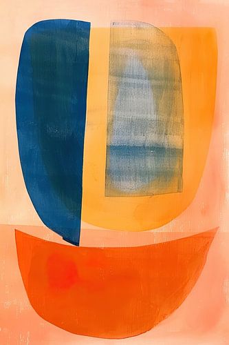 Oeuvre abstraite colorée