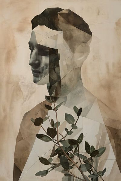 Man abstract van Bert Nijholt