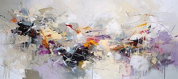 Abstract Gold accents by ARTEO Paintings