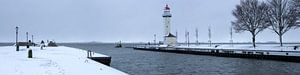 Vuurtoren in de winter
