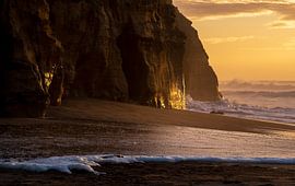 Coucher de soleil sur la mer au Portugal