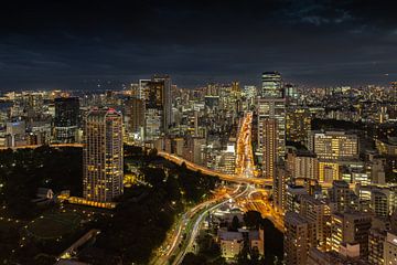 Nighttime rhythm of the city of Tokyo by Marco Leeggangers