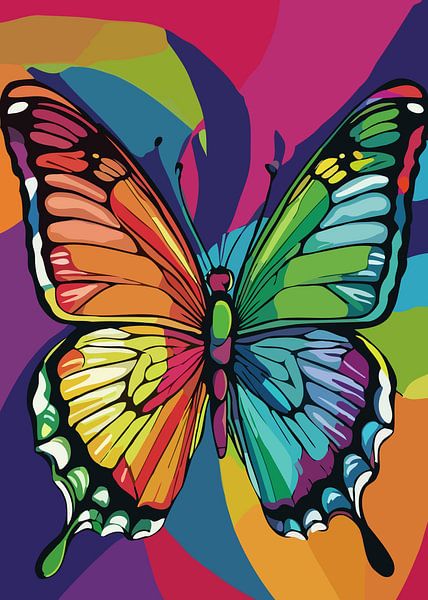 Butterfly Pop Art Style by MIROKKU