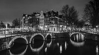 Amsterdamse Grachten (B&W) van Dennis Wierenga thumbnail