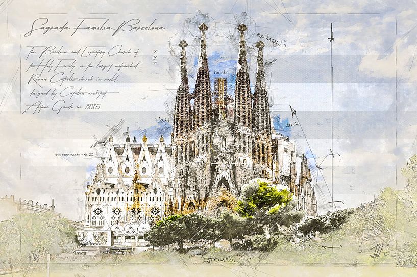 Sagrada Familia, Barcelona von Theodor Decker