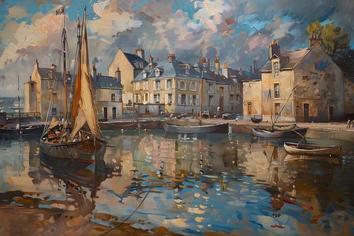 Pittoresk uitzicht op de haven