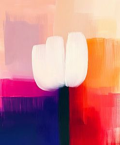 Abstrakte Tulpen: Farben des Frühlings