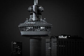 Close-up Euromast in zwart-wit van In Your Light Fotografie