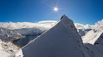 Lofoten - mountaineers on top