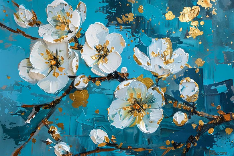Painting flowers by Dutch Art Works