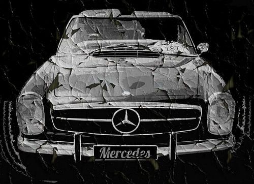 Grunge Zwarte Mercedes