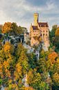 Schloss Lichtenstein im Herbst von Michael Valjak Miniaturansicht