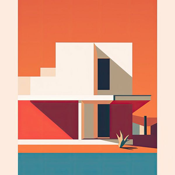 Bauhaus poster art print by Niklas Maximilian