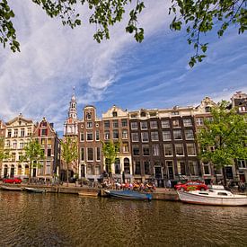 Amsterdam, Zuiderkerk vanaf Kloveniersburgwal van Martien Janssen