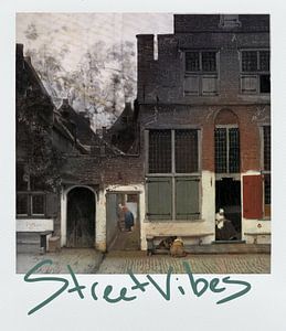Streetvibes - Johannes Vermeers Straße in Polaroid