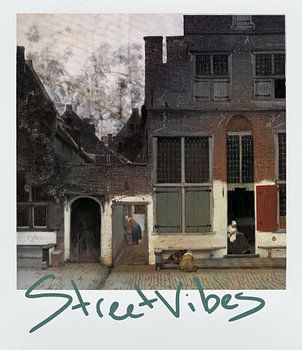 Streetvibes - La rue de Johannes Vermeer en Polaroid
