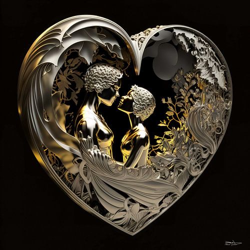 liefde in goud en zilver