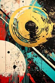 Œuvre d'art abstraite avec géométrie sur Art & Soul Creations