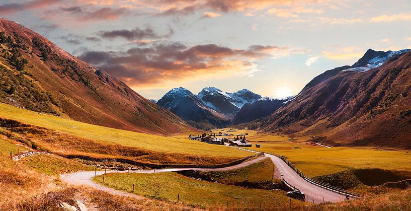 Autumn alpine landscape Sertigtal Davos by SusaZoom