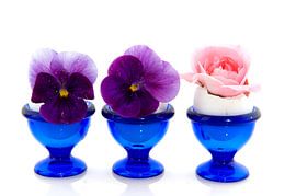 Eierbecher mit Blumen von Ivonne Wierink