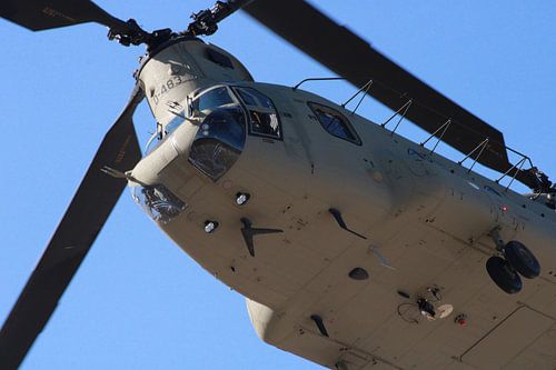 Power and Precision: The CH-47 Chinook in Action over the Netherlands