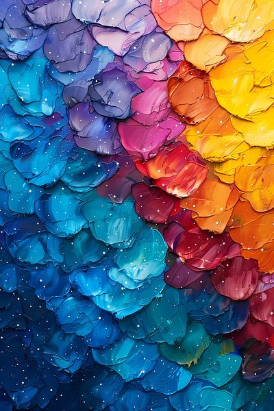 Abstract with vibrant colours by Art & Soul Creations