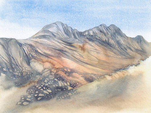 Majestätische Berglandschaft, Sierra de Bernia