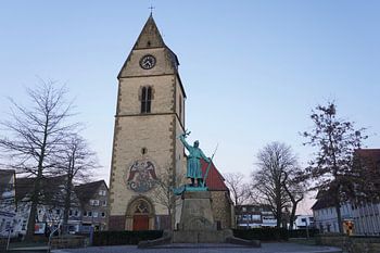 Kerk in Steinhagen (Oost-Westfalen), monument, bezienswaardigheid