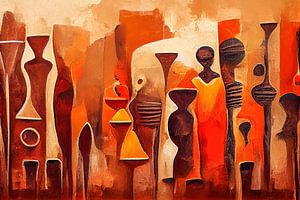 Afrikanische Formen und Farben