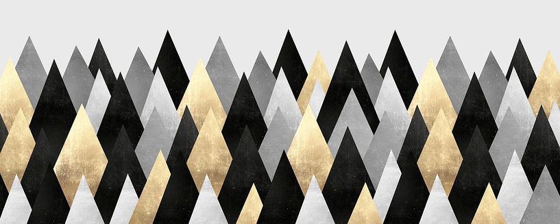 Metallische Collage Landschaft 2 von Vitor Costa