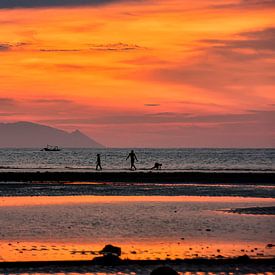 Coucher de soleil à Bali sur Coby Bergsma