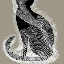Abstracte kat van Bert Nijholt