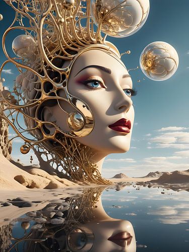 Een andere wereld een surrealistisch portret