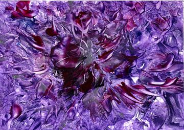 Purple spirit flower von MY HAPPY SOUL ART