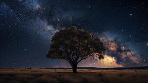 Landschaft bei Nacht