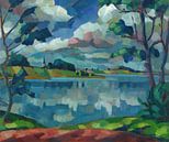 Konrad Mägi - Saadjärv - Äksi Church (1923 and 1924) by Peter Balan thumbnail