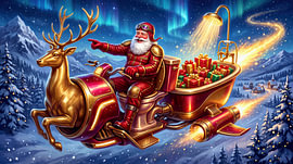 Father Christmas – A journey through the stars to the big present-giving