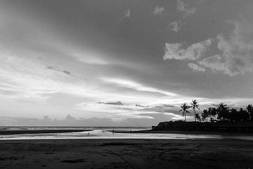 Die Küste von Bali in schwarz-weiß von Suzanne Spijkers