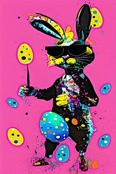 Hoppel the cool Easter bunny