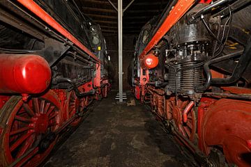 Drijfwerk Baureihe 52 en 58 Stoomlocomotief van Rob Boon