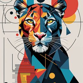 Leopard: Geometric Abstraction by Liona Toussaint