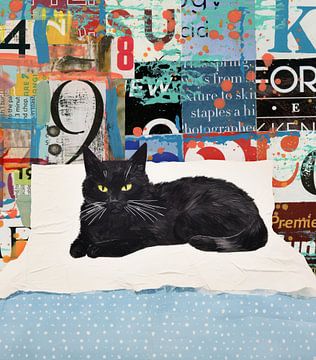 Cats on Beds van Marja van den Hurk